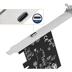 Silverstone SST-ECU06 - SuperSpeed USB 20Gbps, PCI Express Gen3 x4 lanes, transfer rate up to 32GT/, Kontrollerkarte