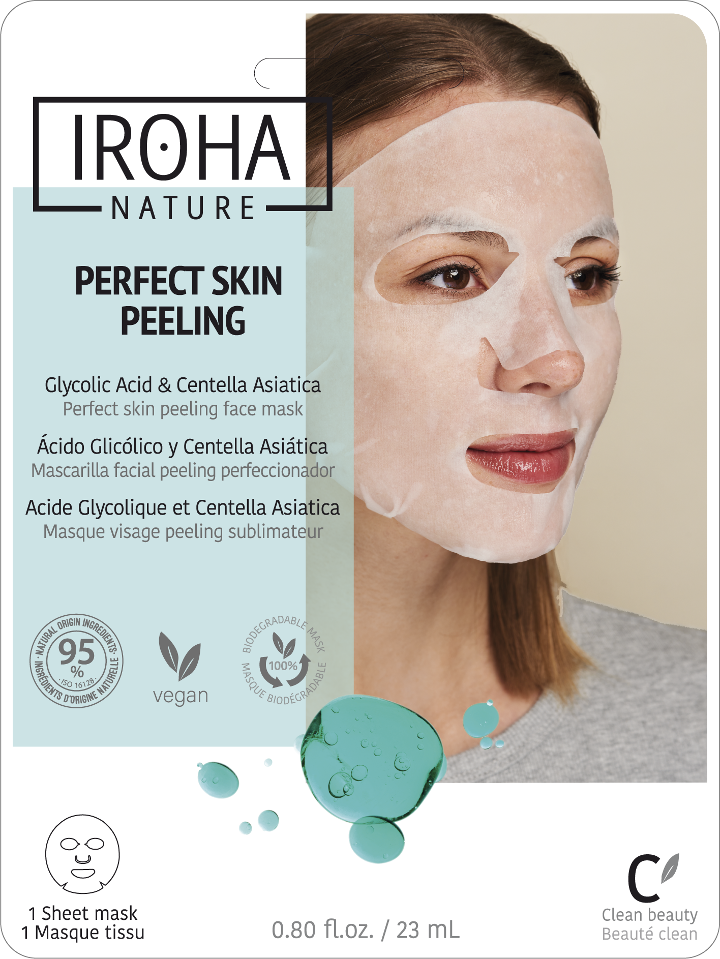 Iroha Nature Perfect Skin Peeling Glycolic Acid Mask