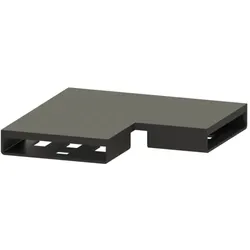 Kessel Verbindungsstück 45102.01 Black gebürstet, Winkel 90 Grad