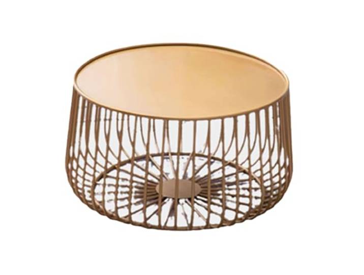 Metall-Kürbis-Couchtisch, bemalter Vogelkäfig-Beistelltisch, praktisch Dekoration geeignet for Home Office. Komplett/zerlegt couchtisch