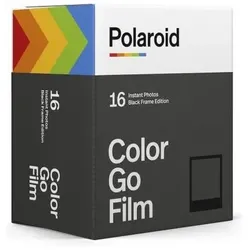 Polaroid Color Film Go Black Frame Edition Double Pack, Sofortbildfilm, Weiss