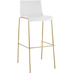 Barhocker Hoover Kunststoff 4-Fuß Gold