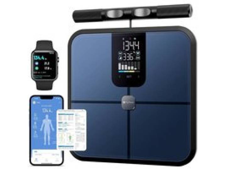 Balance Pèse-Personne Connectée 8 Électrodes Weight Expert Impédancemètre Mesure Corporelle Haute Précision
