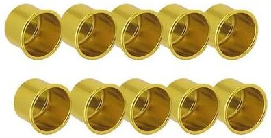 Uplift Essentials Metal Candle Drip Protectors (10 Piece Set) gold 11.8mm 10pcs