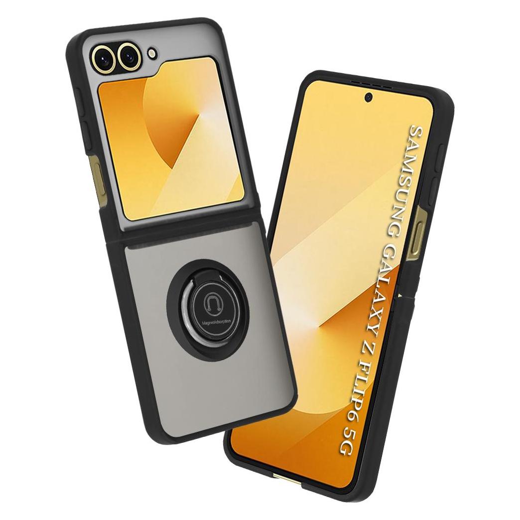 Techsuit - Glinth - Samsung Galaxy Z Flip6 - Black (Samsung Galaxy Z Flip6, Samsung Galaxy Z Flip7 FE) (56359903)