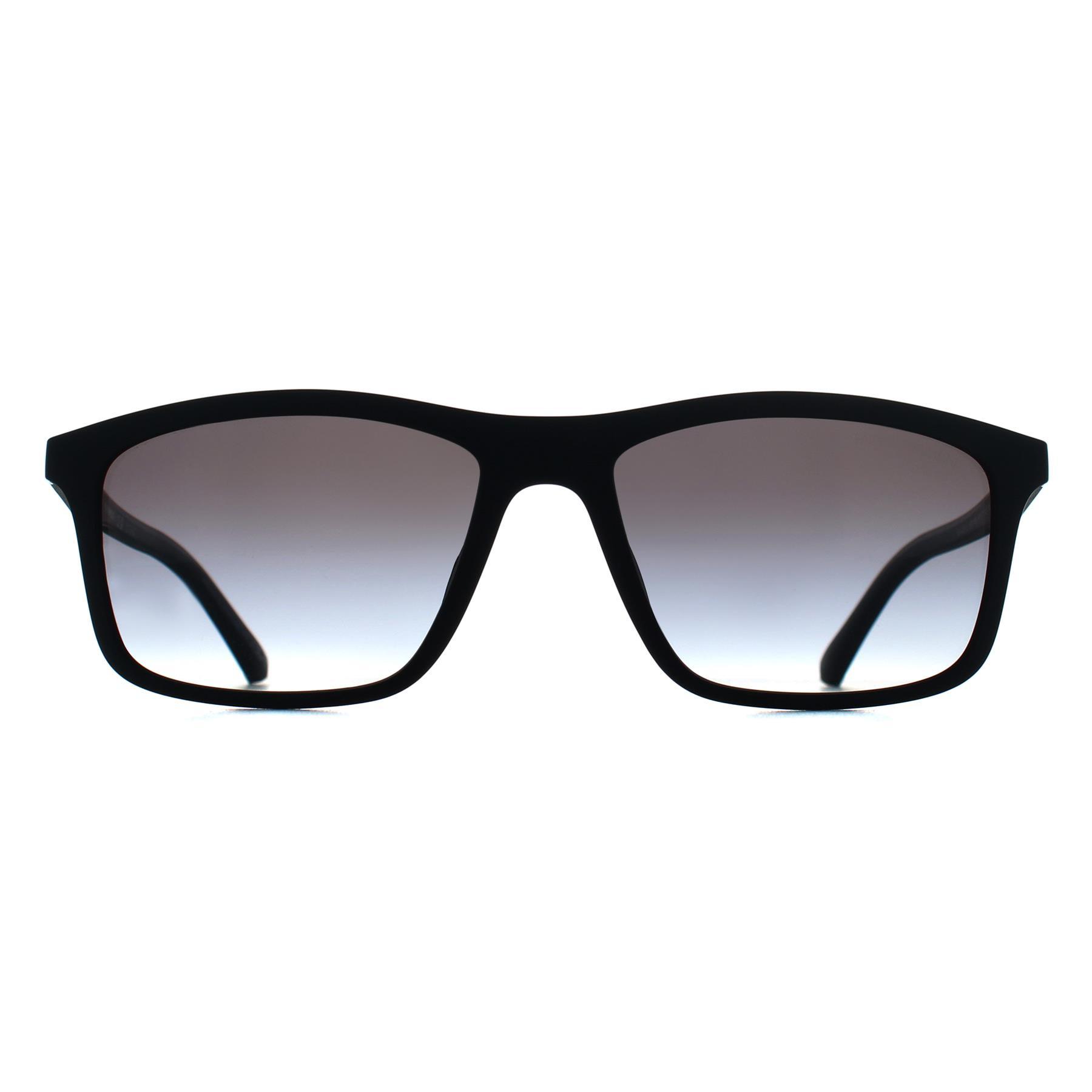 Emporio Armani EA4257U 50018G matte schwarze graue Sonnenbrille mit Farbverlauf