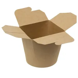 MONOUSO - Döner Box aus Papier Kraft 950ml (25 Stück)