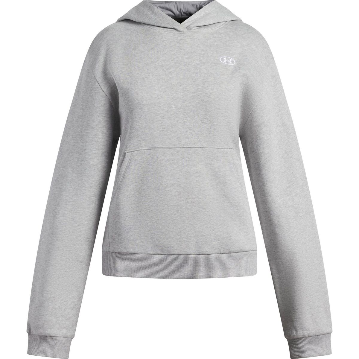 Under Armour G Rival Fleece Hoodie gray white (011) XS 6013480-011-YXS