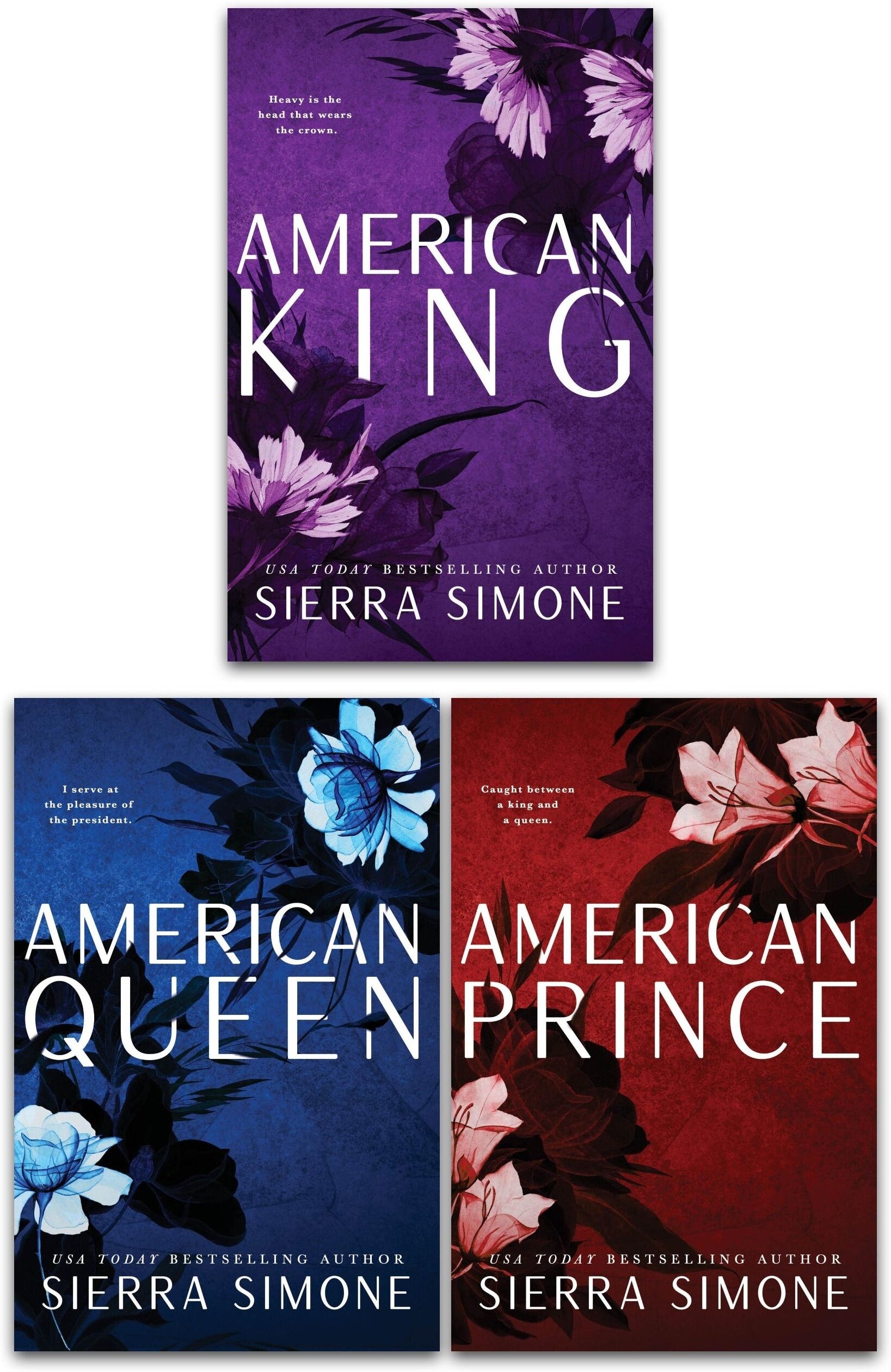 Bloom Books ltd Sierra Simone New Camelot Series Collection 3 Books Set (American Prince, American King, American Queen)