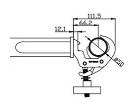 Duratruss 31/2 Selflock Boom Arm alluminio