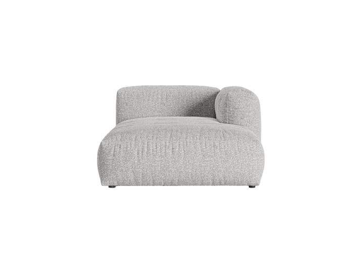 Modulares Design Chaiselongue „Martina“ Bouclé Silver Micadoni