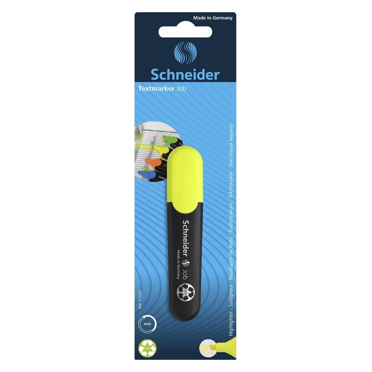Schneider Textmarker Job nachfüllbar gelb Blisterkarte (1x) (71505)