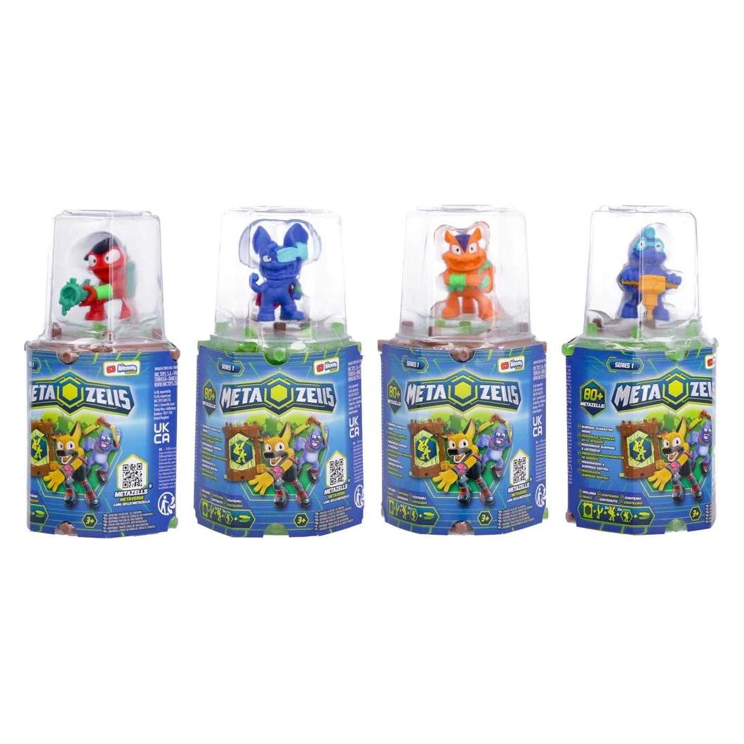 IMC Toys Metazells Main Pack 2 Figures 4 cm with 1 Log 2 Cards and 1 Accessory (Exp 12 Pieces) (90 (40675693)