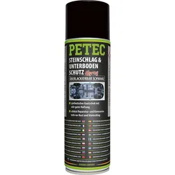 Petec Steinschlagschutz und Unterbodenschutz Spray überlackierbar Schwarz 500 ml