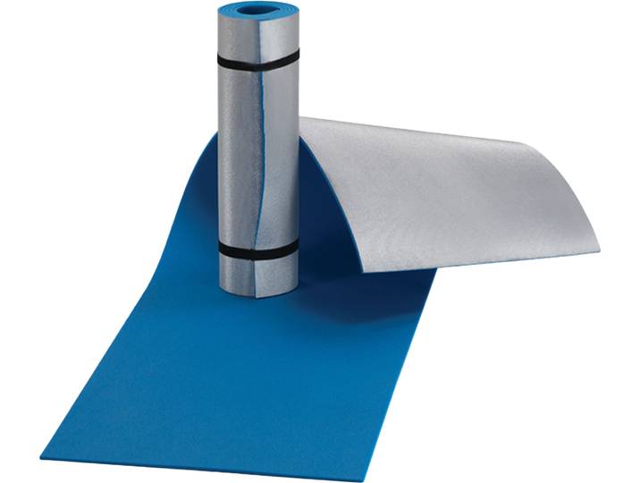 Isoliermatte Blau Silber