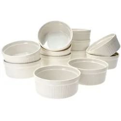 12er Set Creme Brulee Schale Bianca 12,5x5cm weiß - 24302129