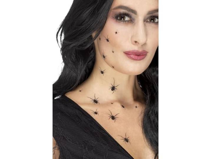 Smiffys Make-Up FX, Crawling Spider Transfers