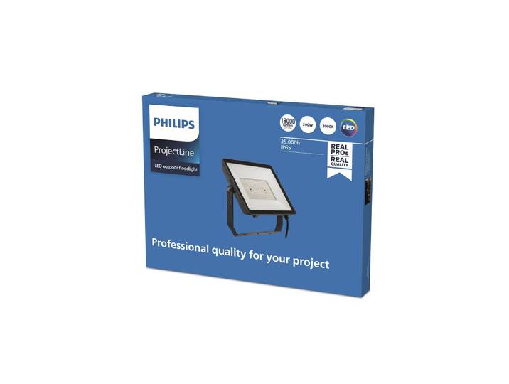 Philips ProjectLine LED-Außenstrahler 3.000K 200W, schwarz, Metall,