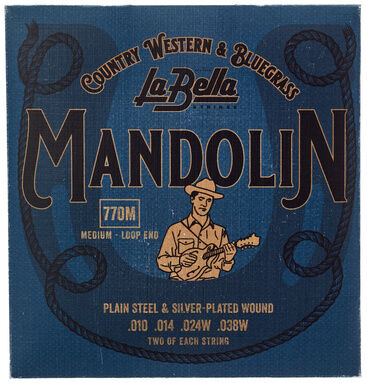 La Bella 770M Mandolin Silv.Pl. Medium