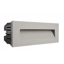 Deko-Light Abdeckung Stufe für LED Wandeinbauleuchte LIGHT BASE III OUTDOOR, Grau D-930468