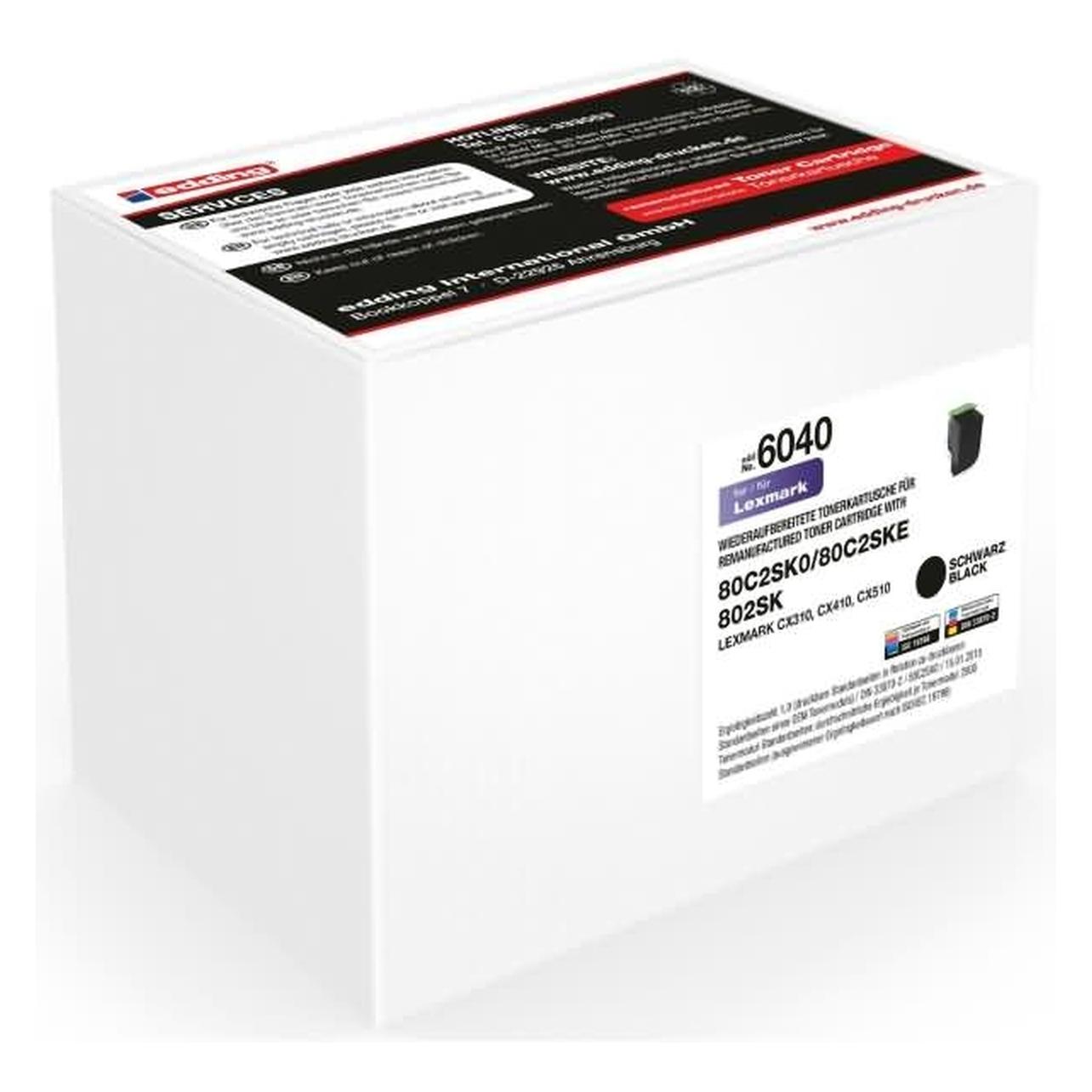 Edding Ton.ers.Lexm.80C2SK0 BK 18-6040 - Tonereinheit (BK) (18-6040)