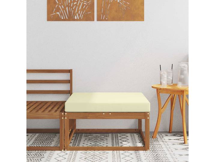 vidaXL Outdoor-Fußhocker Natur