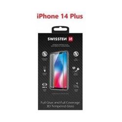 Swissten Ultra Durable 3D Full Glue Glass Apple IPhone 14 Plus Black (Apple iPhone 14 Plus) (64701909)