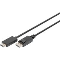 Adapterkabel DisplayPort > HDMI 4K schwarz, 3 Meter