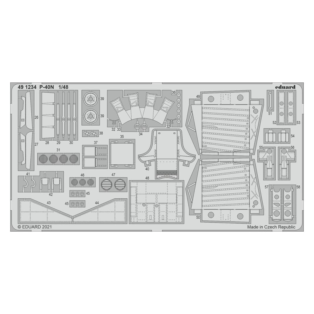 Eduard P-40N, for ACADEMY (491234)