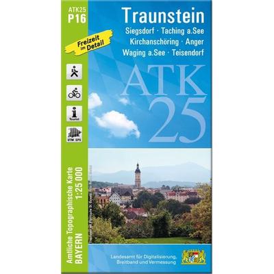 ATK25-P16 Traunstein (Amtliche Topographische Karte 1:25000), Sonstige von , Landesamt für Digitalisierung, Breitband und Vermessung, Bayern,