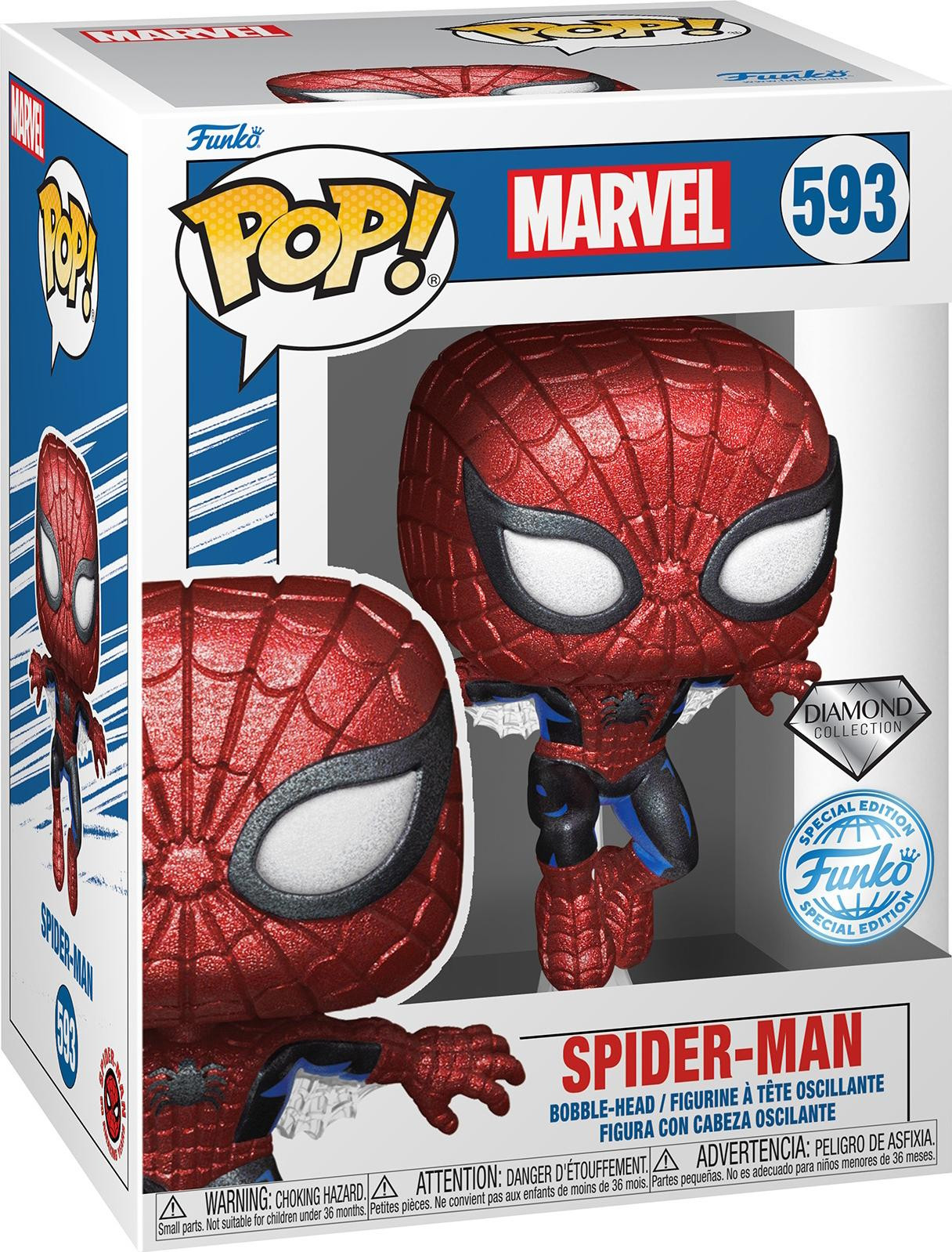Funko Pop! Marvel Spider-Man 593 Special Edition Diamond