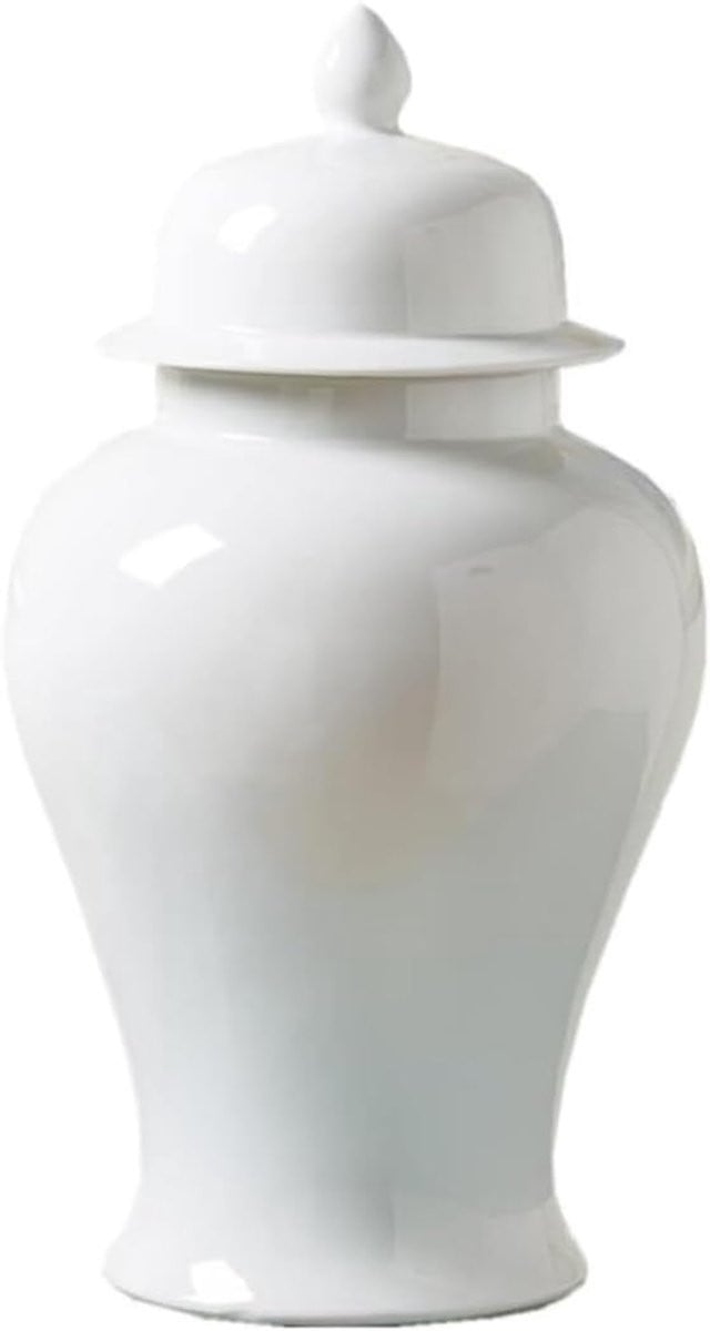 Elegante witte porseleinen decoratieve vaas voor bloemstukken
