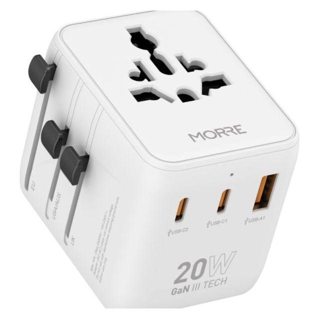 Tiross Reiseadapter 20W 2xUSB-C 1xUSB-A MORRE M470 (OTHER)