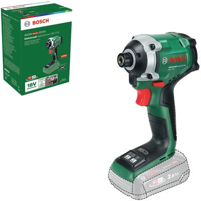 Akku-Drehschlagschrauber BOSCH HOME & GARDEN "UniversalImpactDrive 18V-210 solo", grün, Schrauber, ohne Akku und Ladegerät