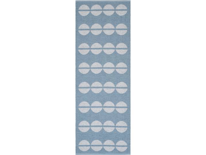 HORREDSMATTAN Outdoor-Teppich Bastian blue Tupfenmuster Phthalatfreies PVC 90 Prozent, Polyester 10 Prozent 70 x 200 cm - Material: Phthalatfreies PVC