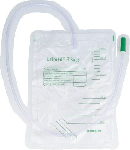 Urinbeutel unsteril 2 l ohne Ablauf 1stk