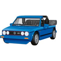 Volkswagen Golf GTI British Version Cabriolet (1984), Konstruktionsspielzeug blau, Maßstab 1:35