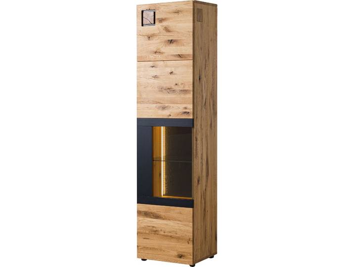 MASSIVMOEBEL24 Vitrine chêne sauvage 50x43\,5x204 naturel huilé/verni KITZBÜHEL #103