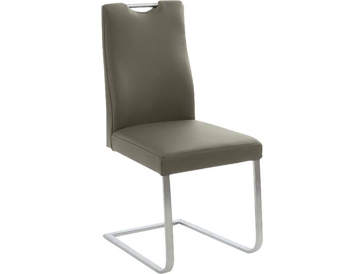 Freischwinger-Stuhl, Edelstahl, Blau (Topas 54), 47×100×61 cm, Mit Metallgriff, K+W Komfort & Wohnen