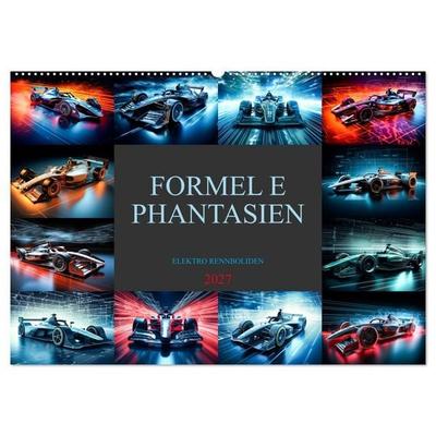 Formel E Phantasien (Wandkalender 2027 DIN A2 quer), CALVENDO Monatskalender