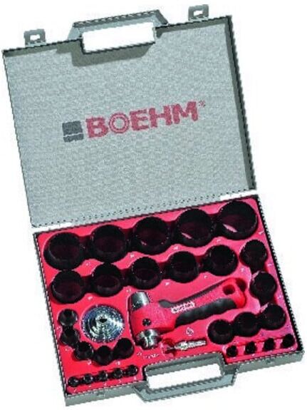 Boehm Ring-Stanzwerkzeug-Satz komplett im Behälter, Stanzbereich: 2-50mm (832100 2-50)