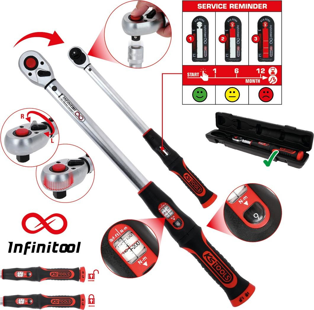 KS Tools momentsleutel 6,3 (1/4")