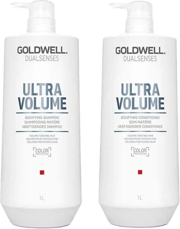 Goldwell Dualsenses Ultra Volume Bodifying Shampoo 1000ml & Ultra Volu
