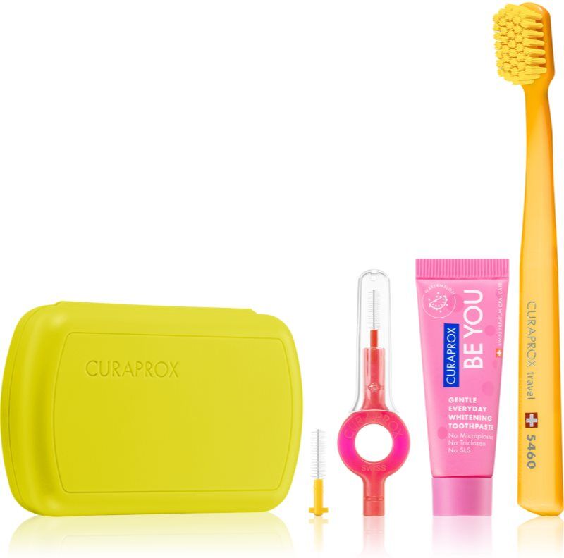 Curaprox Travel Set travel set for teeth, tongue and gums Green