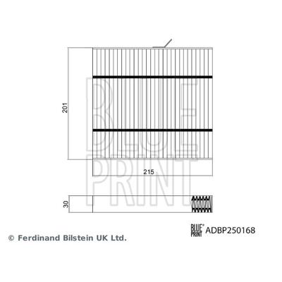 BLUE PRINT Filter, Innenraumluft adbp250168 für GEELY