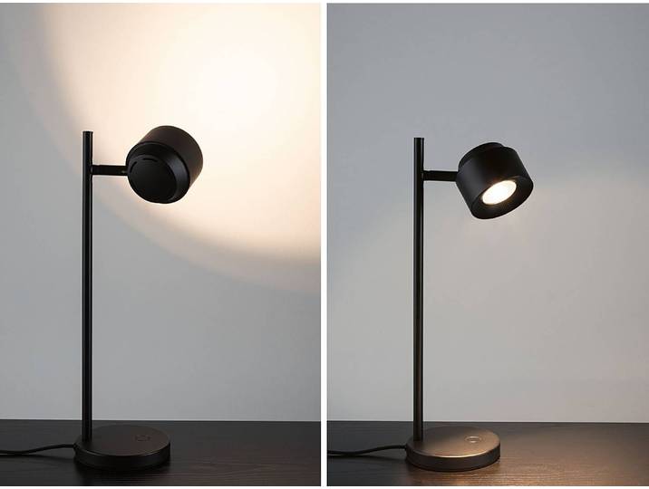 Tischleuchte Puric Pane I 9 x 40 x 17cm Schwarz Aluminium, lackiert Polycarbonat LED LED-Platine