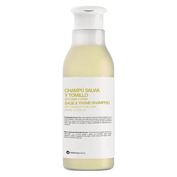 Botánicapharma Botanicapharma - Sage & Thyme Shampoo Anti-Dandrins Shampoo For Oily Hair Sage And Thyme 250Ml (Flüssiges Shampoo, 250 ml) (8435045202829)