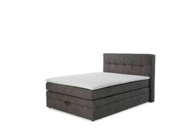 Boxspringbett AMY 140 x 200 cm dunkelgrau