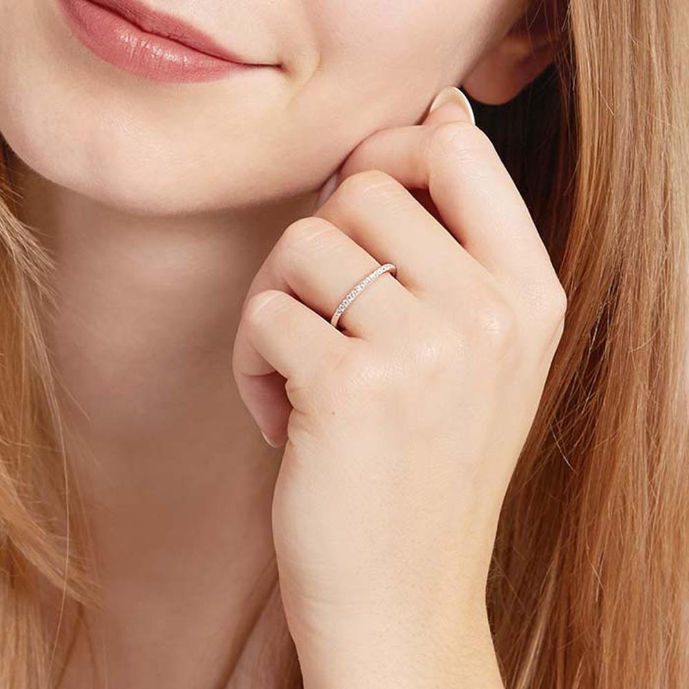 Brilladia Filigraner Diamantring 750er Weißgold silber