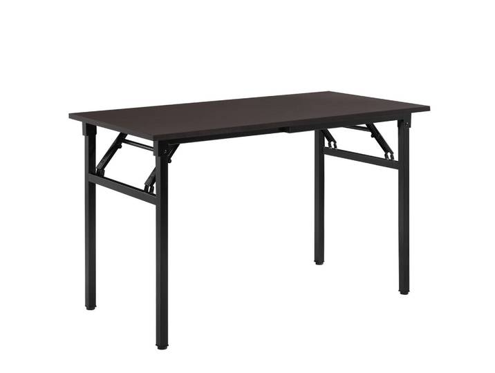 [neu.haus] Klapptisch, Dunkelbraun, Schwarz, Metall, Rechteckig,Rechteckig, 120x76.4x60 cm, Freizeit & Co, Campingausrüstung, Campingtische